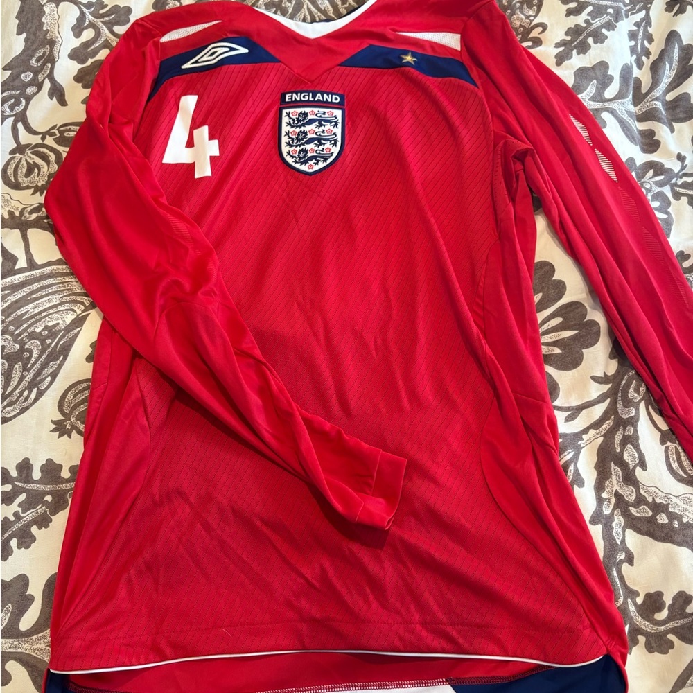 Umbro Red England Long Sleeve Jersey